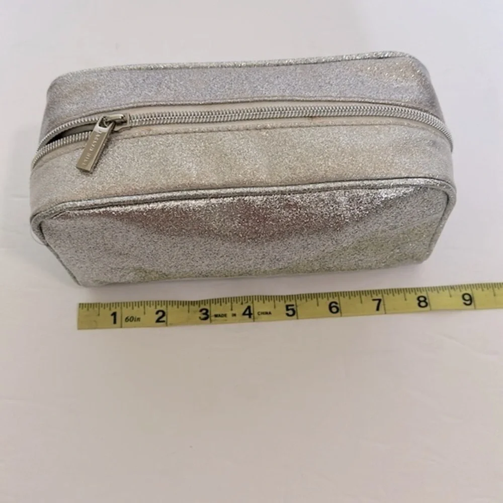 Morphe × Jaclyn Hill The Complexion Master Collection makeup bag in silver NWOT